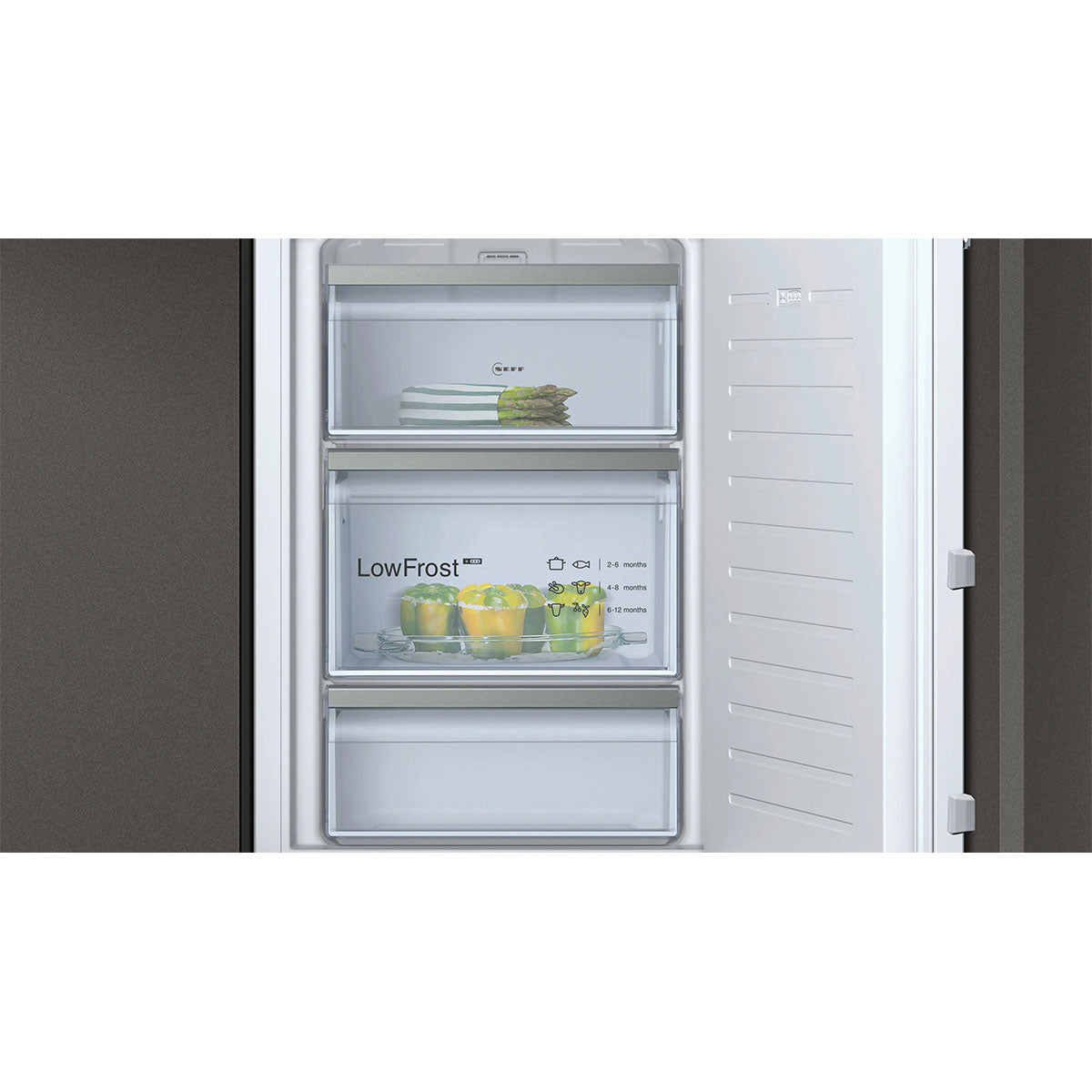 NEFF GI1216DE0 N 70 Built-In Freezer, 96 Litre, 55.8cm Wide - Soft Close, Flat Hinge