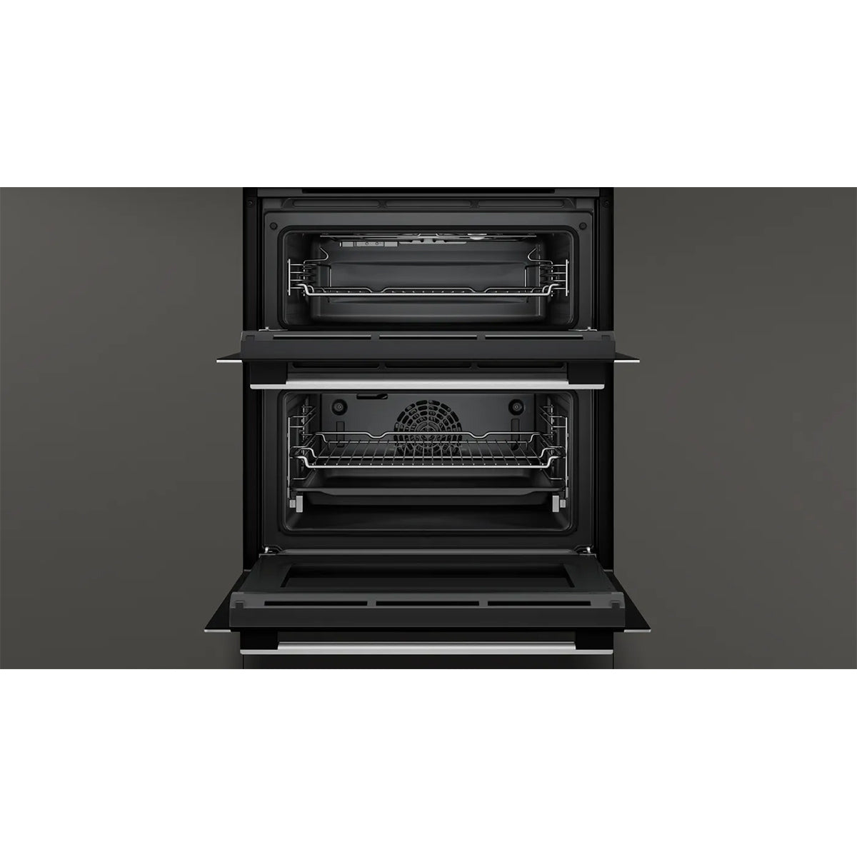 NEFF J1ACE2HN0B N 50 Built-Under Double Oven, 47/34 Litre, 59.4cm Wide - Stainless Steel