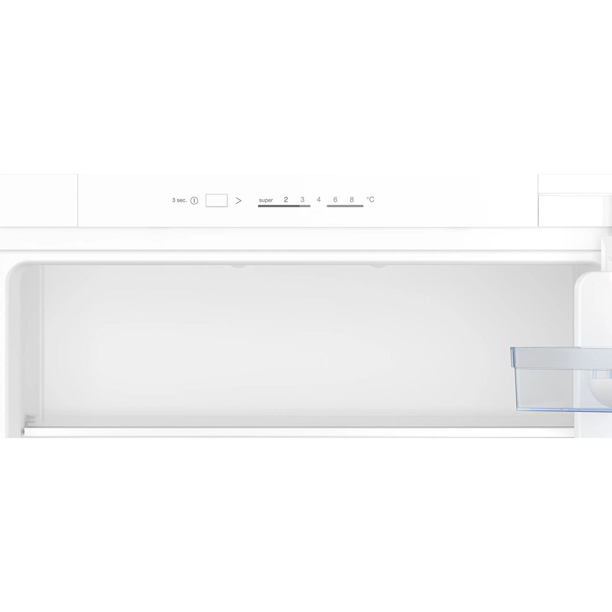 NEFF KI1311SE0 N 30 Built-in-Fridge, 165 Litre, Eco Airflow, Super Cooling, 54.1cm Wide - Sliding Hinge
