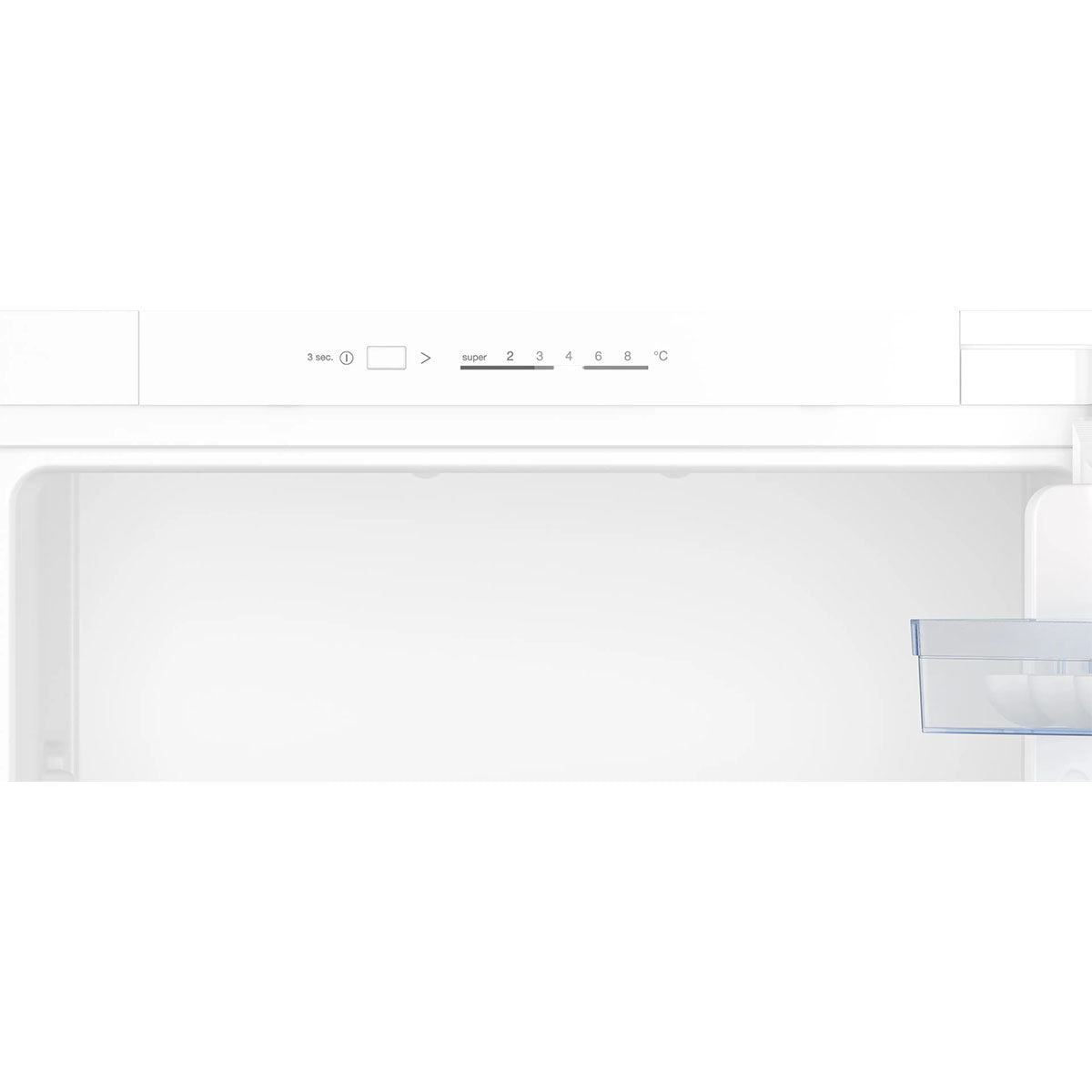 NEFF KI1411SE0G N 30 Built-In Fridge, 204 Litre, Fresh Safe, Super Cooling, 54.1cm Wide - Sliding Hinge