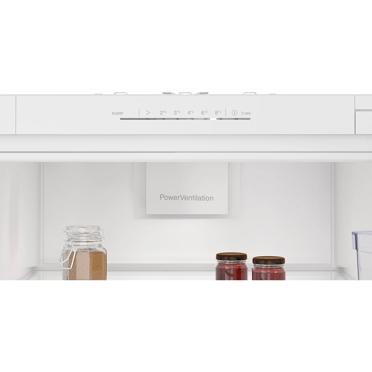 NEFF KI1811SE0G N 30 Built-In Fridge, 310 Litre, 6 Shelves, 54.1cm Wide - Sliding Hinge