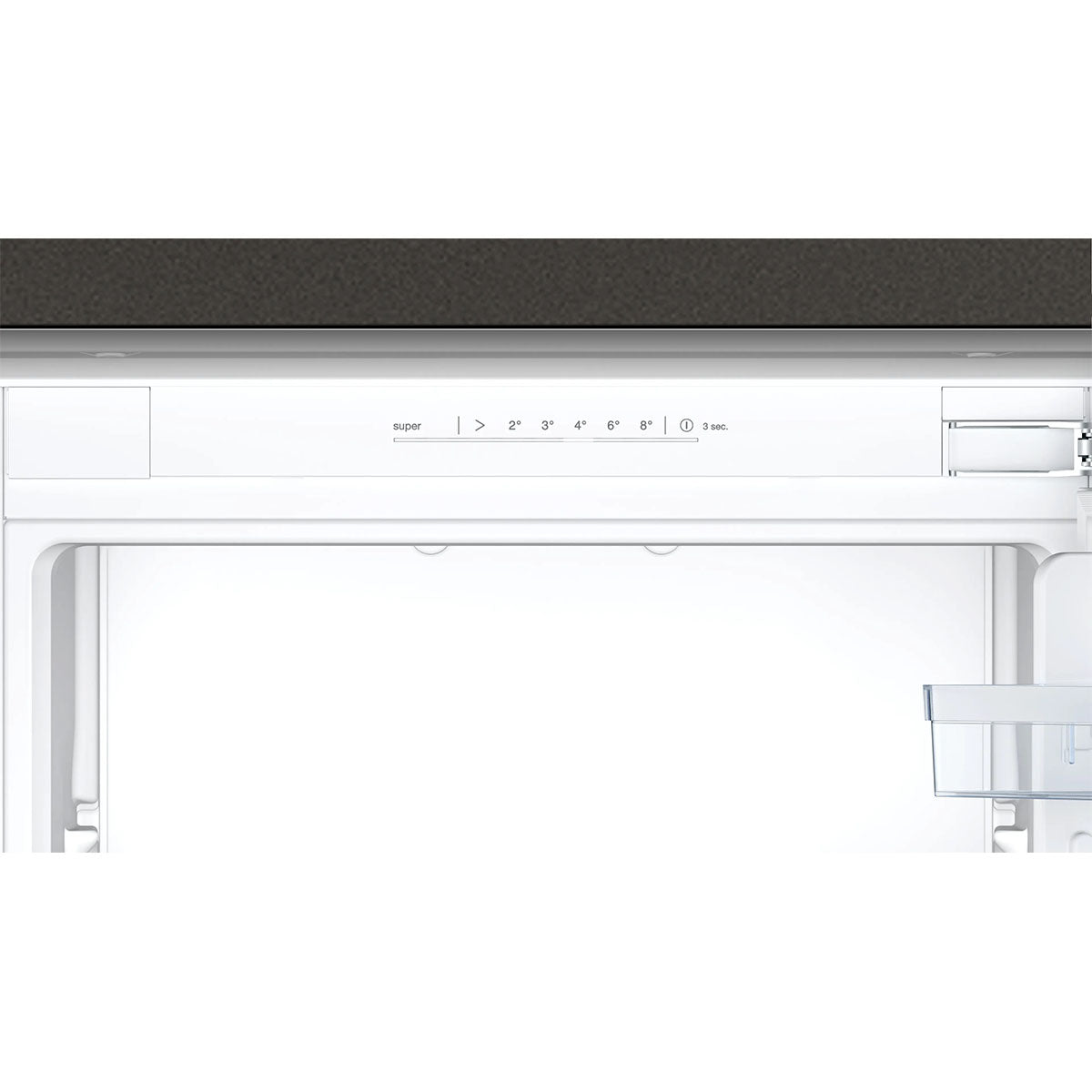 NEFF KI7861FE0G N 30 Built-in Fridge-Freezer, 184/76 Litre, Fresh Safe, 54.1cm Wide - Flat Hinge