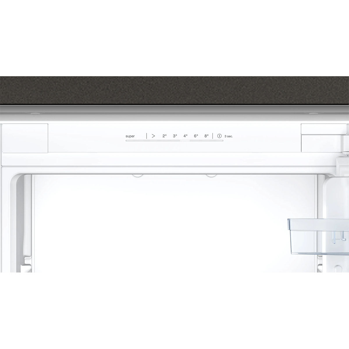 NEFF KI7861SEOG N 30 Built-In Fridge Freezer With Freezer At Bottom, 184/76 Litre, 54.1cm Wide - Sliding Hinge