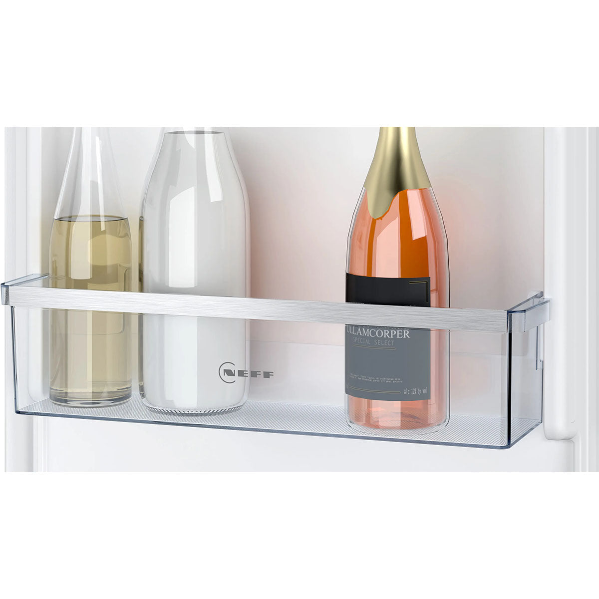 NEFF KI7862SE0G N 50 Built-In Fridge Freezer With Freezer At Bottom, 184/76 Litre, 54.1cm Wide - Sliding Hinge
