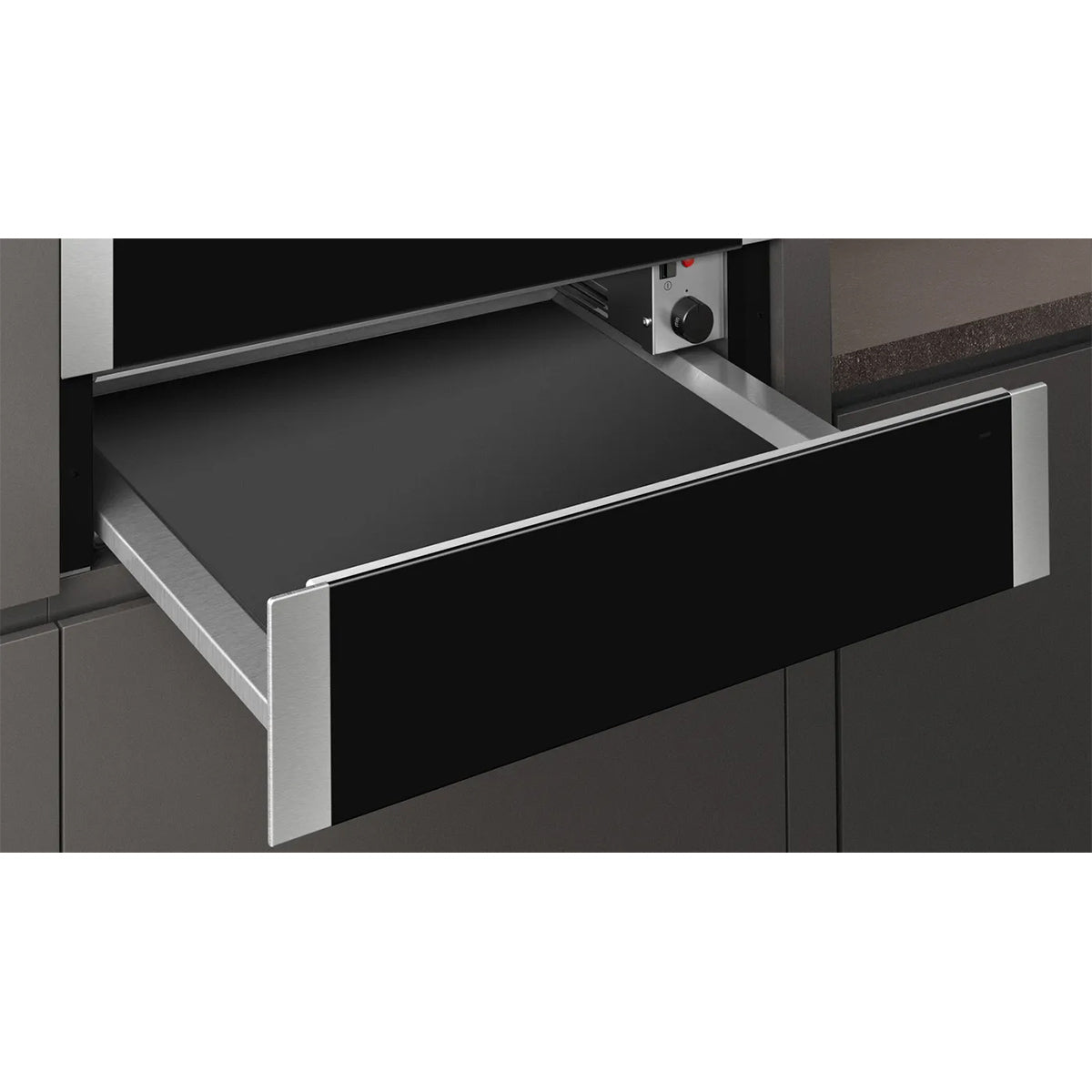 NEFF N1AHA01N0B N 50 Built-In Warming Drawer, 3 Settings, 15Kg, 59.4cm Wide - Stainless Steel