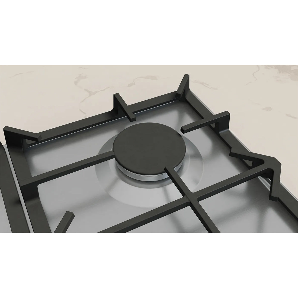 NEFF T29CIR8N0 N 70 Gas Hob, 5 Zones, Knob Ignition, 91.5cm Wide - Stainless Steel