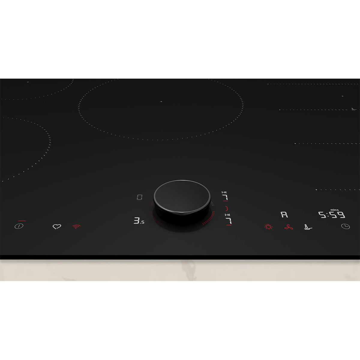 NEFF T68NUV4A0 N 90 Induction Hob, 5 Zones, Frameless, 80.2cm Wide - Matt Black