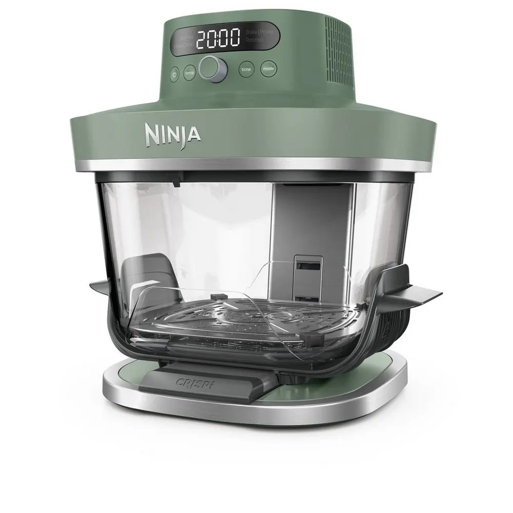 Ninja AS090UKGN CRISPi PRO 5-in-1 XL Glass Air Fryer, Moss Green