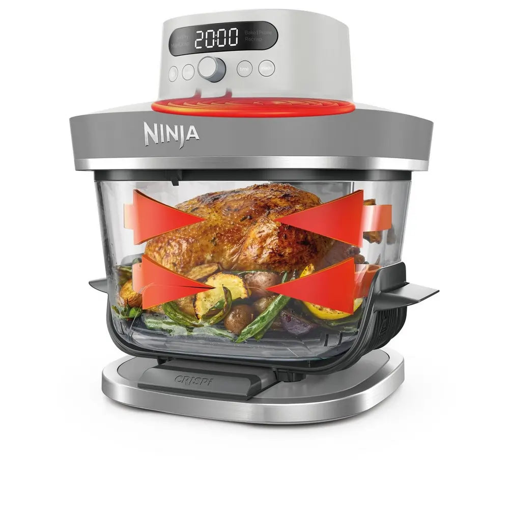 Ninja AS090UKWH CRISPi PRO XL 5-in-1 Glass Air Fryer, White