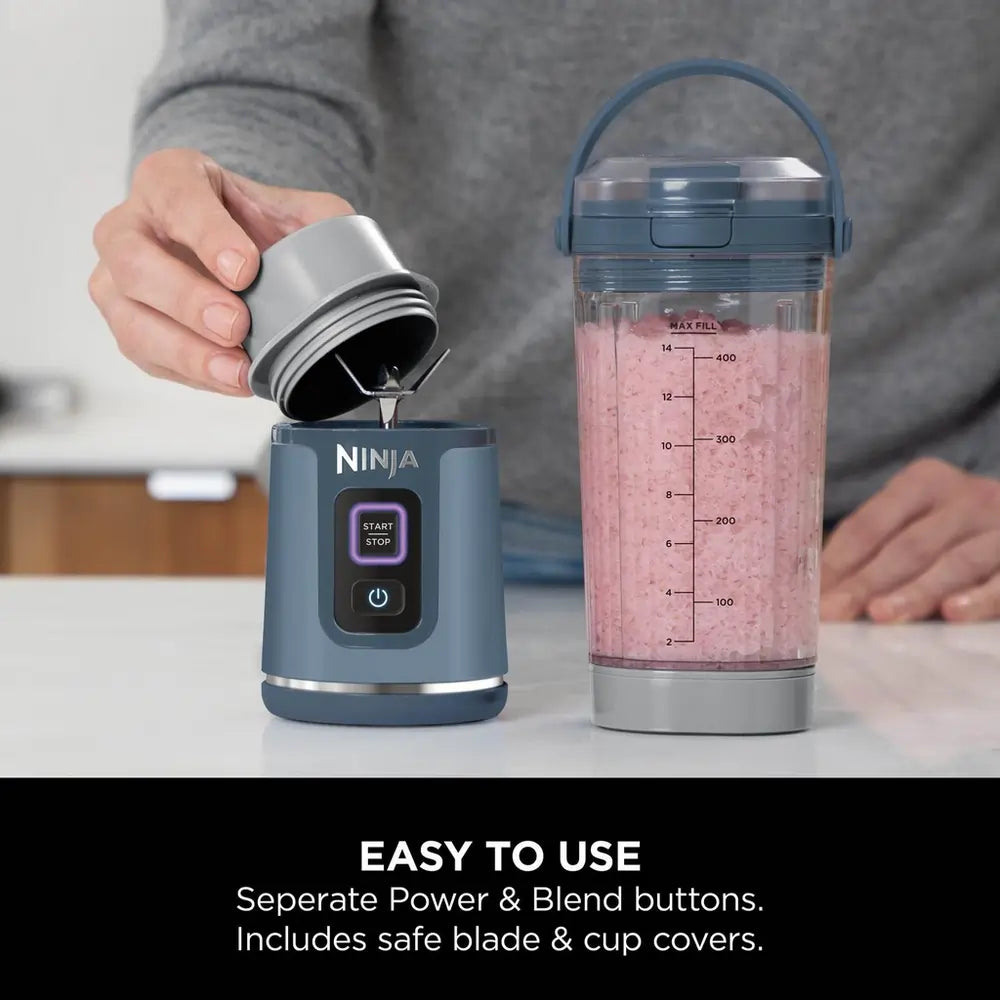 Ninja Blast BC151UKNV Cordless Portable Blender, Denim Blue