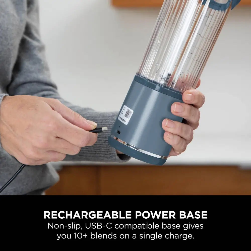 Ninja Blast BC151UKNV Cordless Portable Blender, Denim Blue