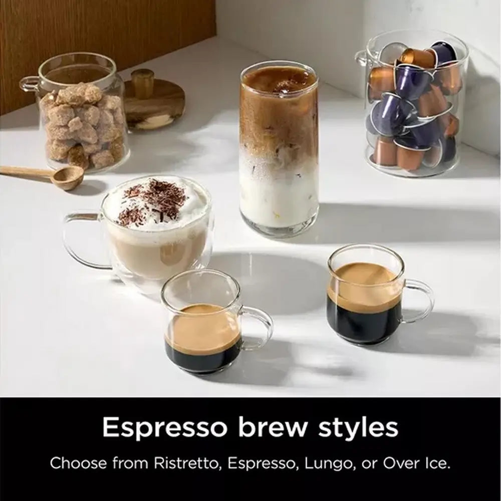 Ninja CFN802UK Espresso & Filter Coffee Machine, Silver/Black
