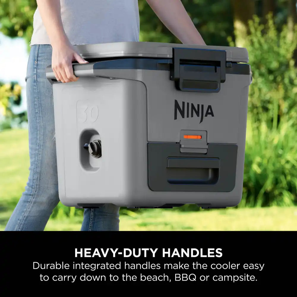 Ninja FB131UKGY FrostVault 28 Litre Hard Cooler with Dry Zone, Slate Grey