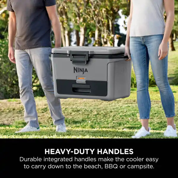 Ninja FB151UKGY FrostVault 47 Litre Hard Cooler with Dry Zone, Slate Grey