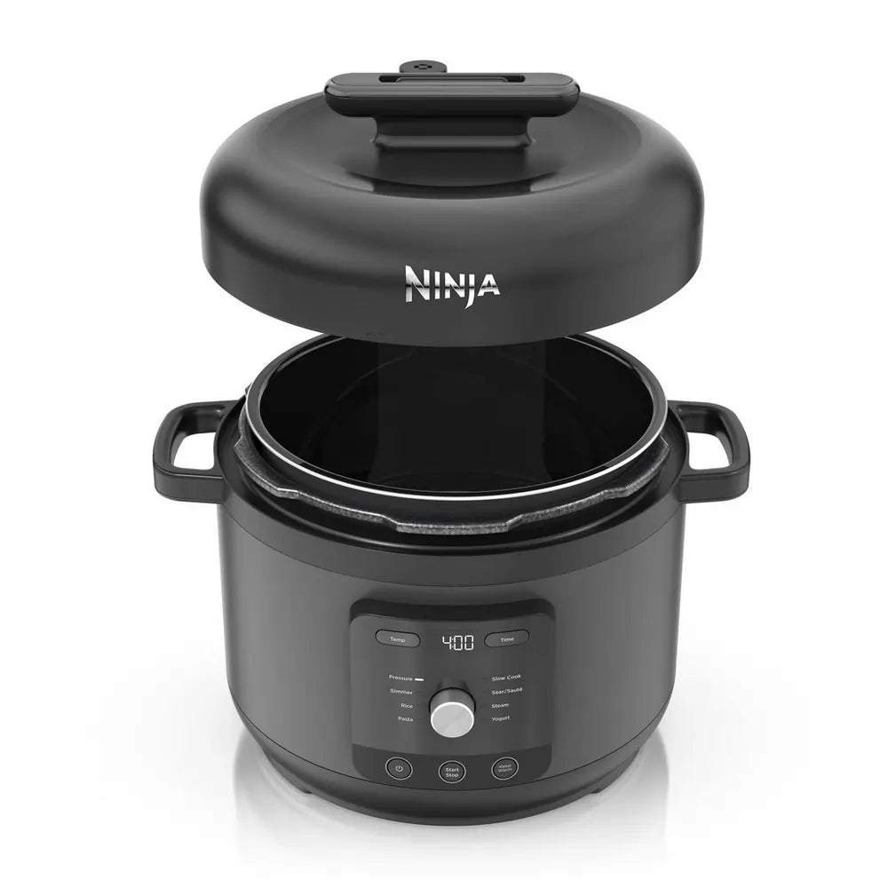 Ninja HyperHeat PC201UK 9-in-1 6 Litre Pressure & Rice Cooker, Grey/Black