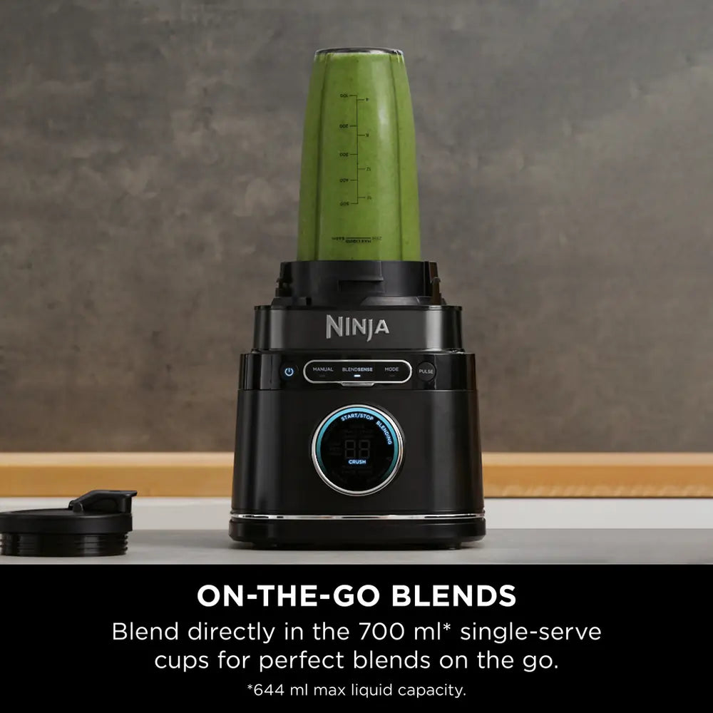 Ninja TB301UK Detect Duo Power Blender Pro + Single Serve - Black -