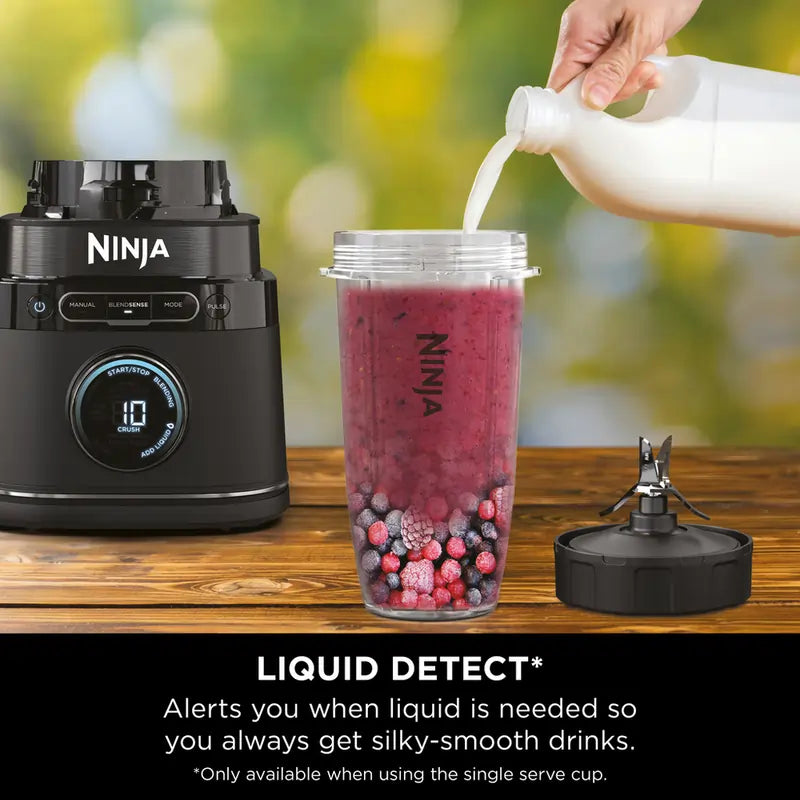 Ninja TB301UK Detect Duo Power Blender Pro + Single Serve - Black -