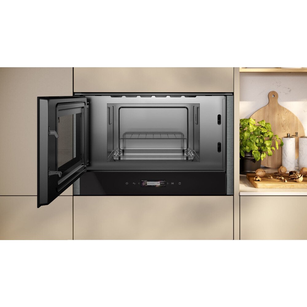 Neff NL4GR31G1B N70 Built-In Microwave with Grill, Graphite