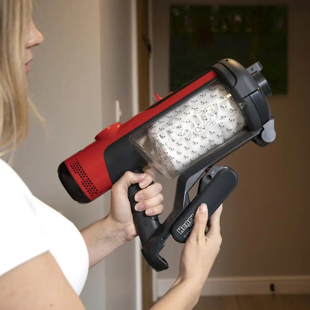 Numatic 916177 Henry Quick Cordless Vacuum Cleaner With Up To 60 Minutes Run Time, Red