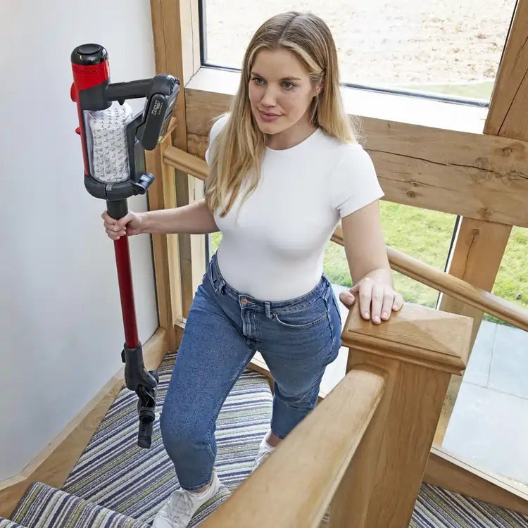 Numatic 916177 Henry Quick Cordless Vacuum Cleaner With Up To 60 Minutes Run Time, Red