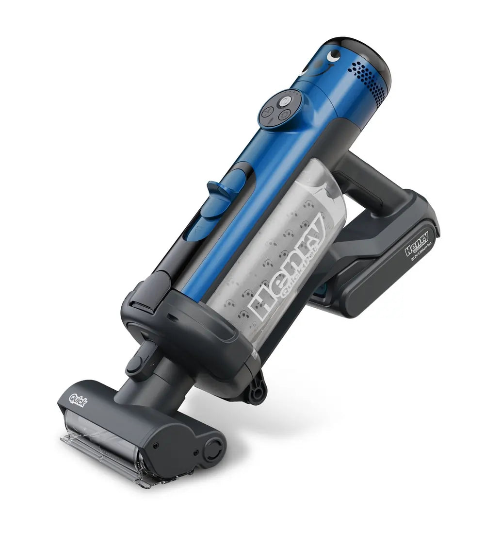 Numatic 916634 Henry Quick Pet Cordless Vacuum Cleaner With Up To 60 Minutes Run Time, Blue