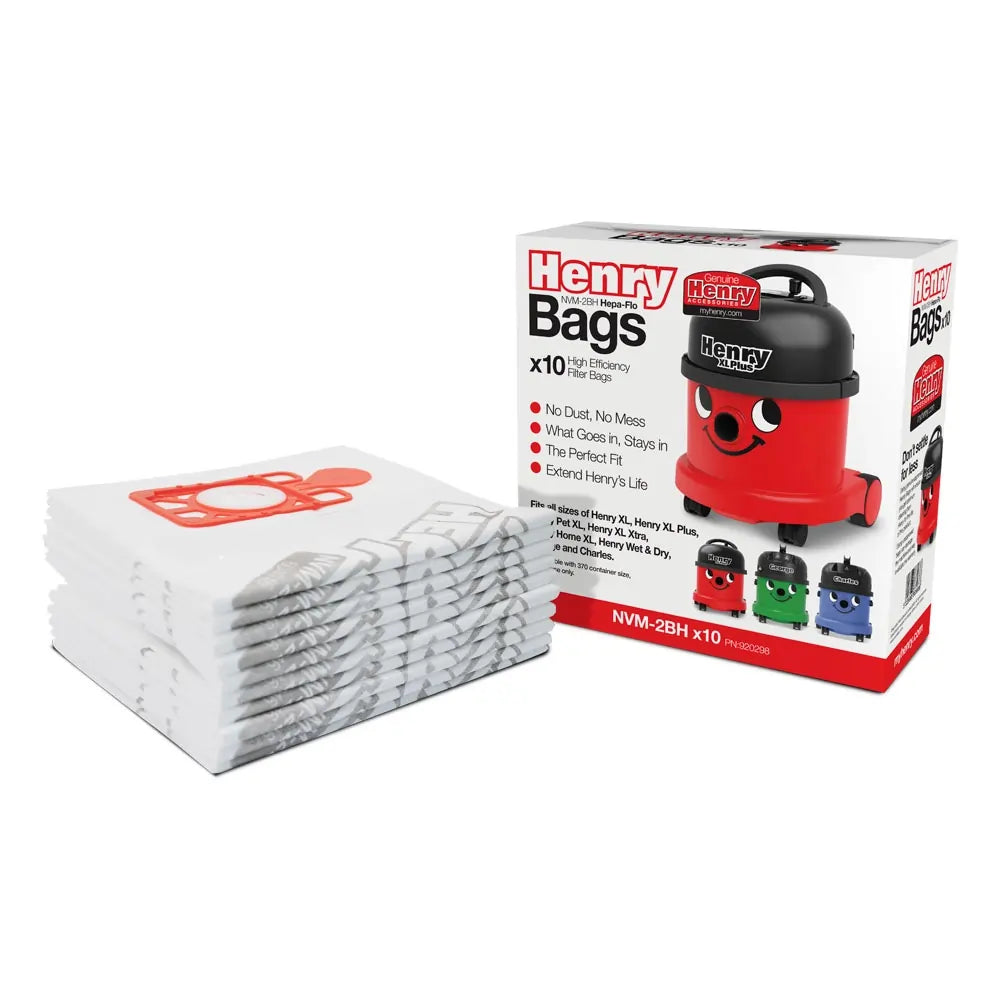 Numatic 920298 Henry XL HepaFlo Vacuum Cleaner Filter Dust Bags (Pack of 10)