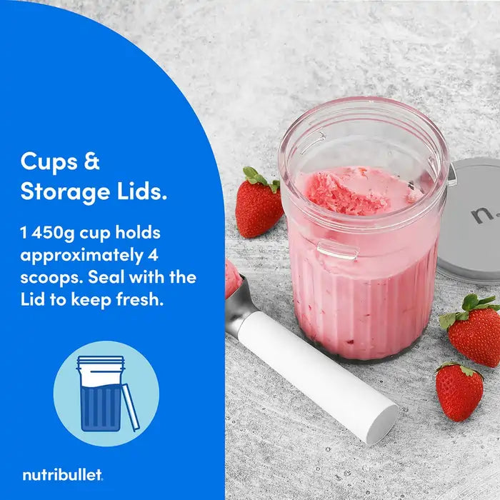 Nutribullet 03068 Chill Ice Cream Maker, Matte Black