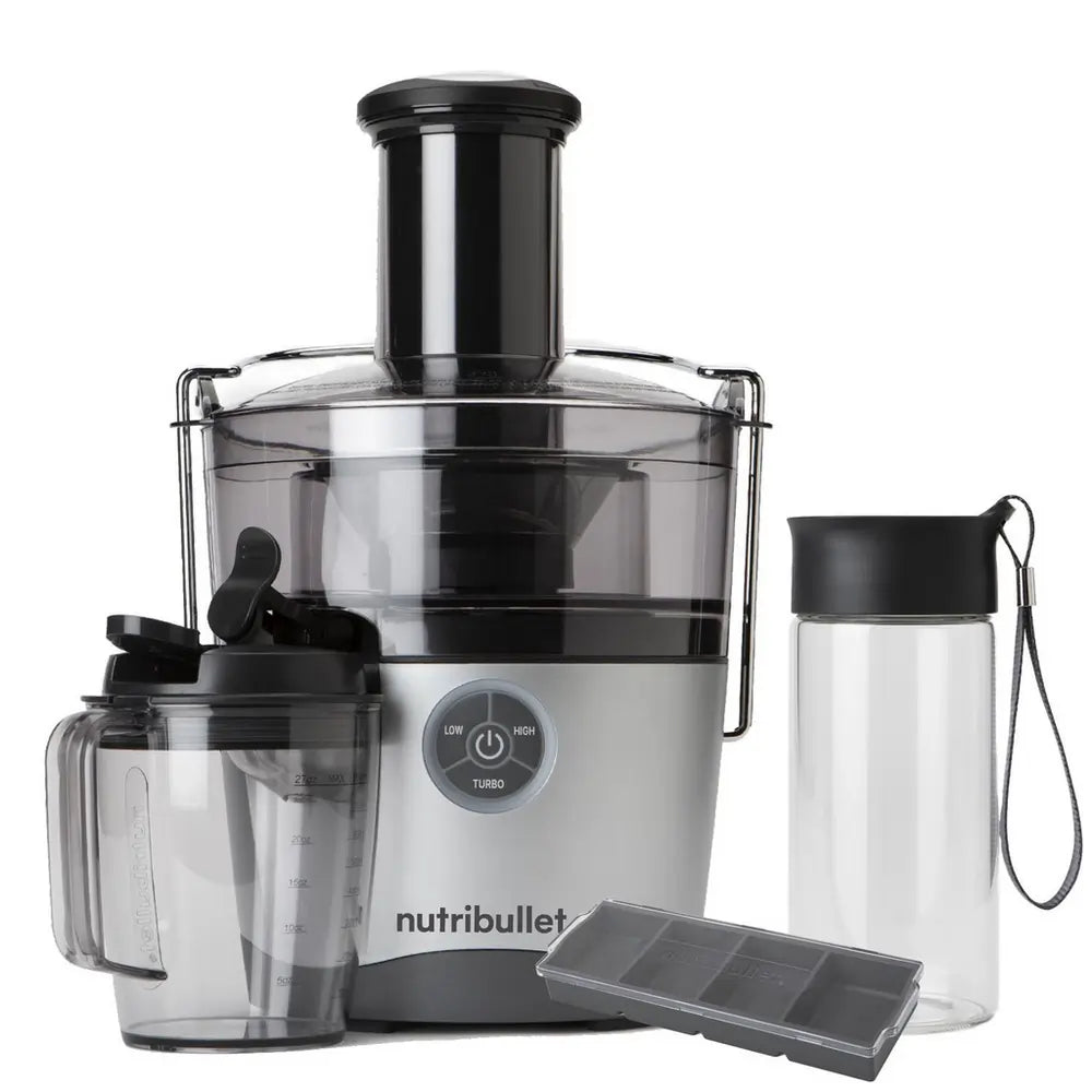 Nutribullet NBJ-200 Juicer Pro 1000W 2 Litre 3-Speed Juicer, Silver