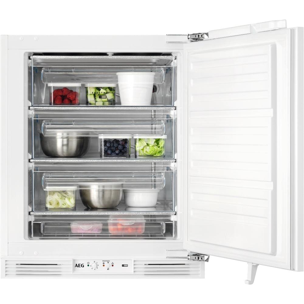 AEG OAB6I82EF Fully Integrated Upright Freezer with Fixed Hinge,E Rated