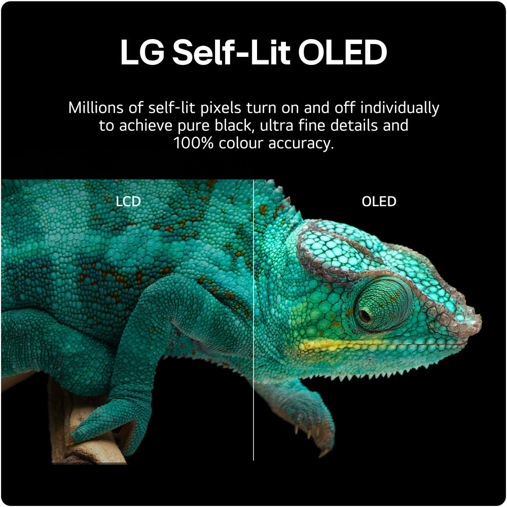 LG OLED77B42LA 77" OLED B4 4K Smart TV, 4K Ultra HD, Black, F Rated