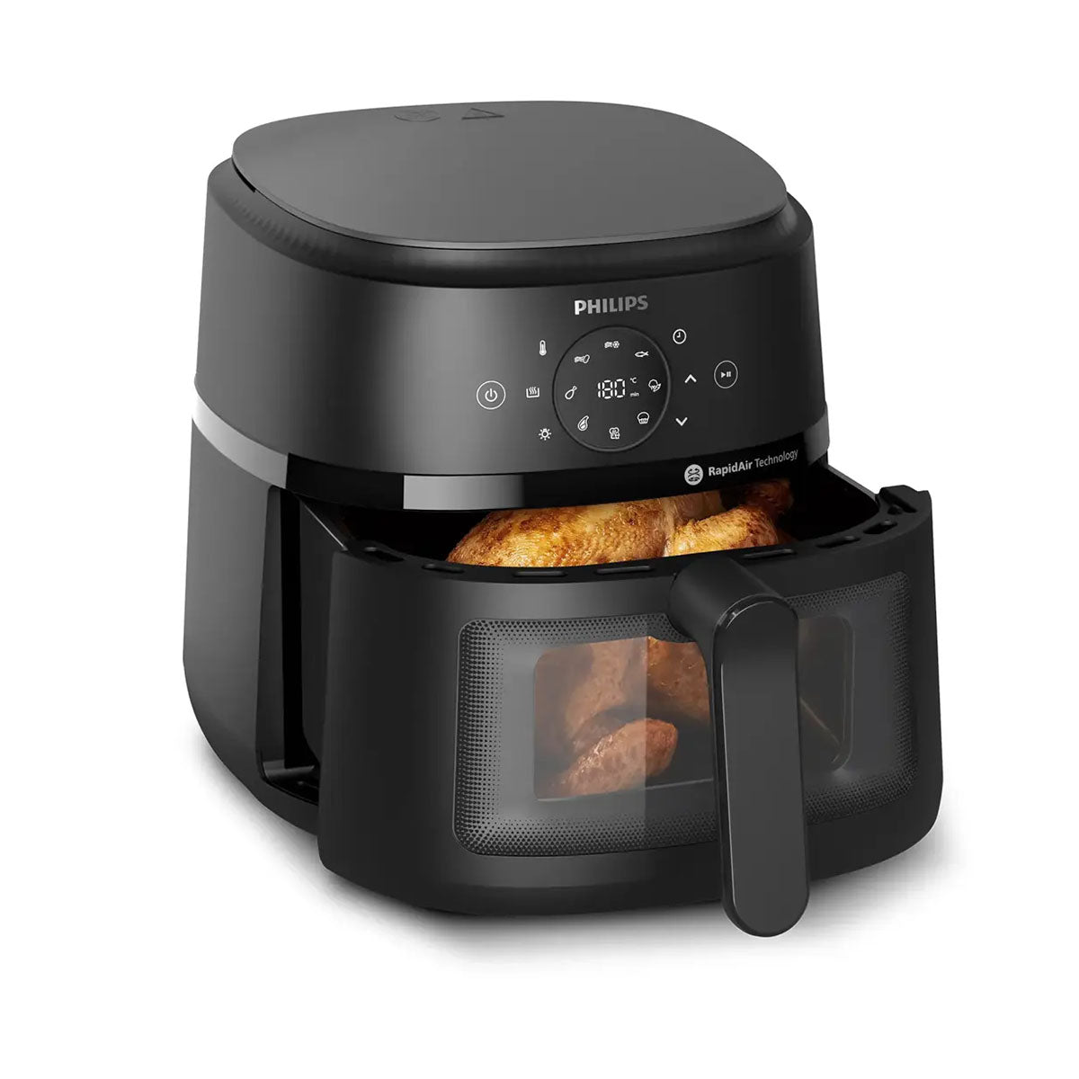 Philips NA230 2000 Series 6.2 Litre Single Basket Air Fryer, Black