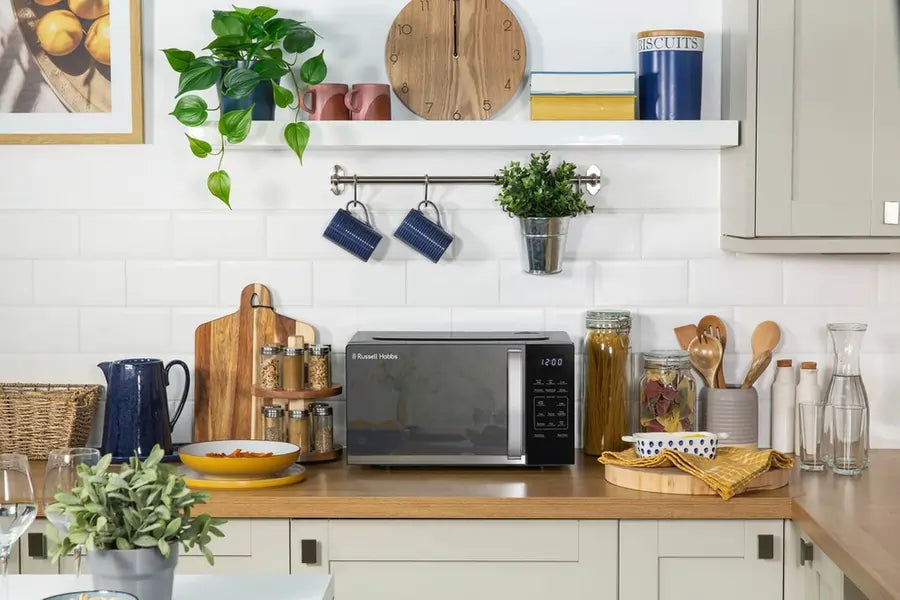 Russell Hobbs RHMT2045B 800W 20 Litre Touch Control Digital Microwave Oven, Black