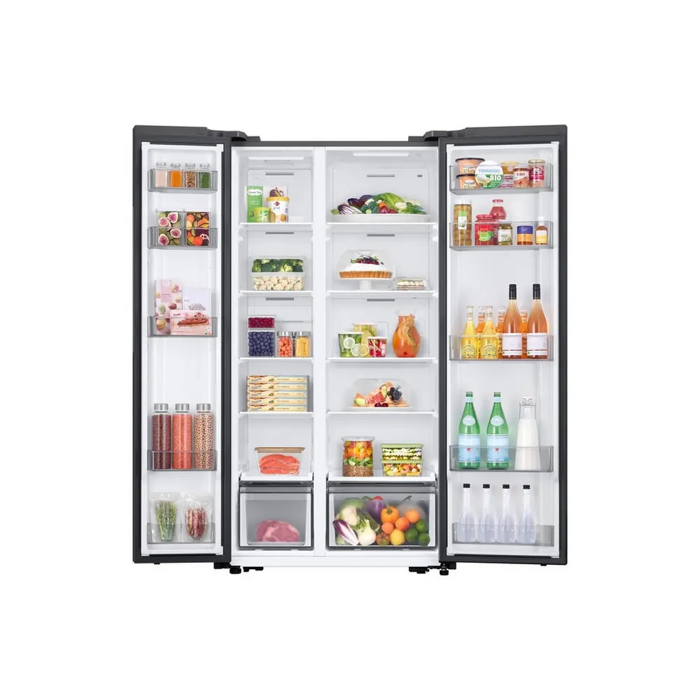 Samsung SpaceMax RS57DG400EM9EU 91cm 60/40 Split Frost Free American Fridge Freezer, Silver
