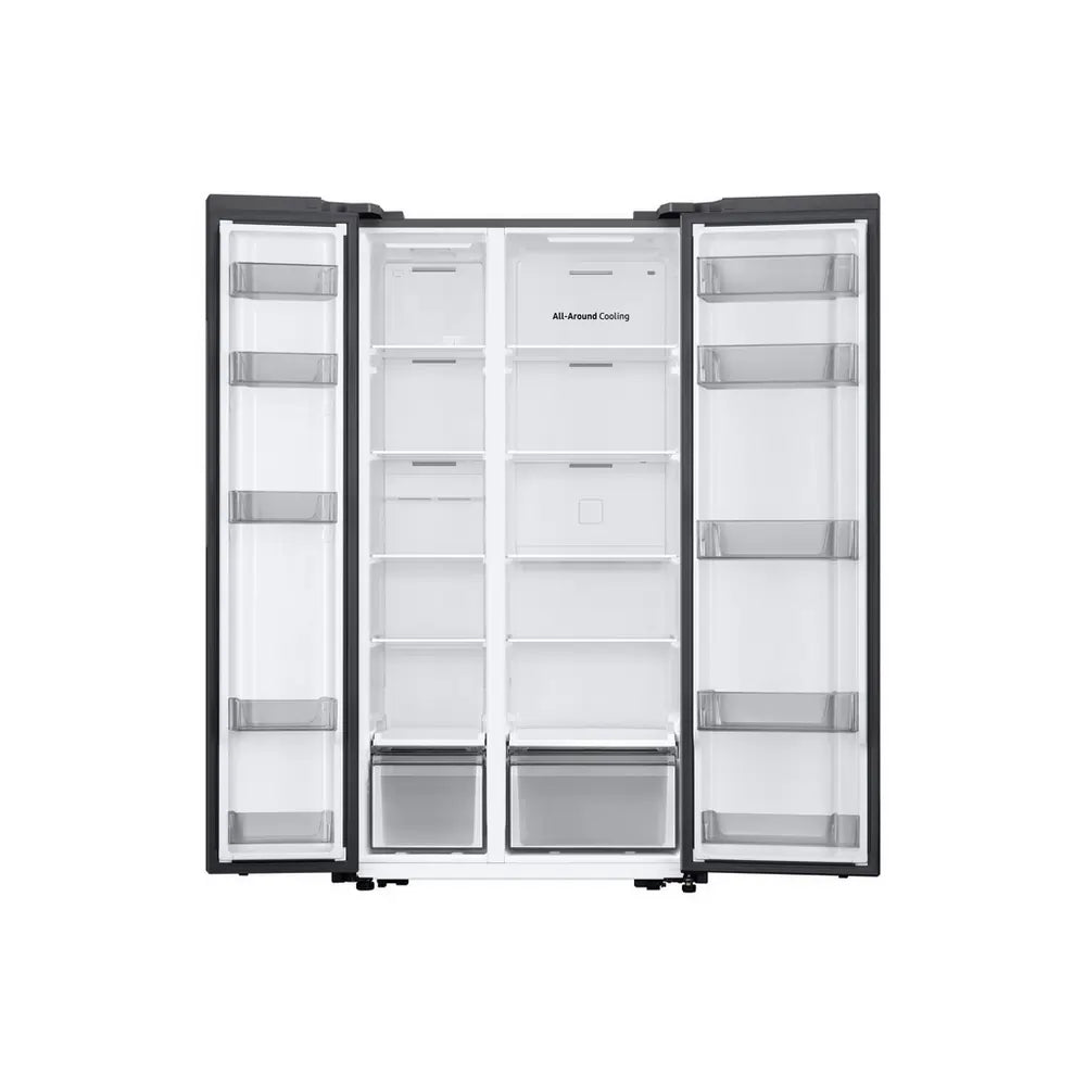 Samsung SpaceMax RS57DG400EM9EU 91cm 60/40 Split Frost Free American Fridge Freezer, Silver