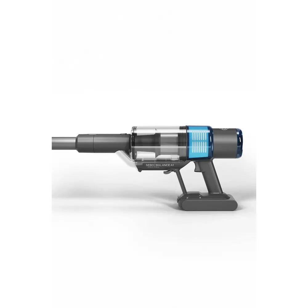Sebo 95001GB Balance A1 Cordless Stick Vacuum Cleaner With Up To 48 Minutes Run Time, Basalt Grey/Blue