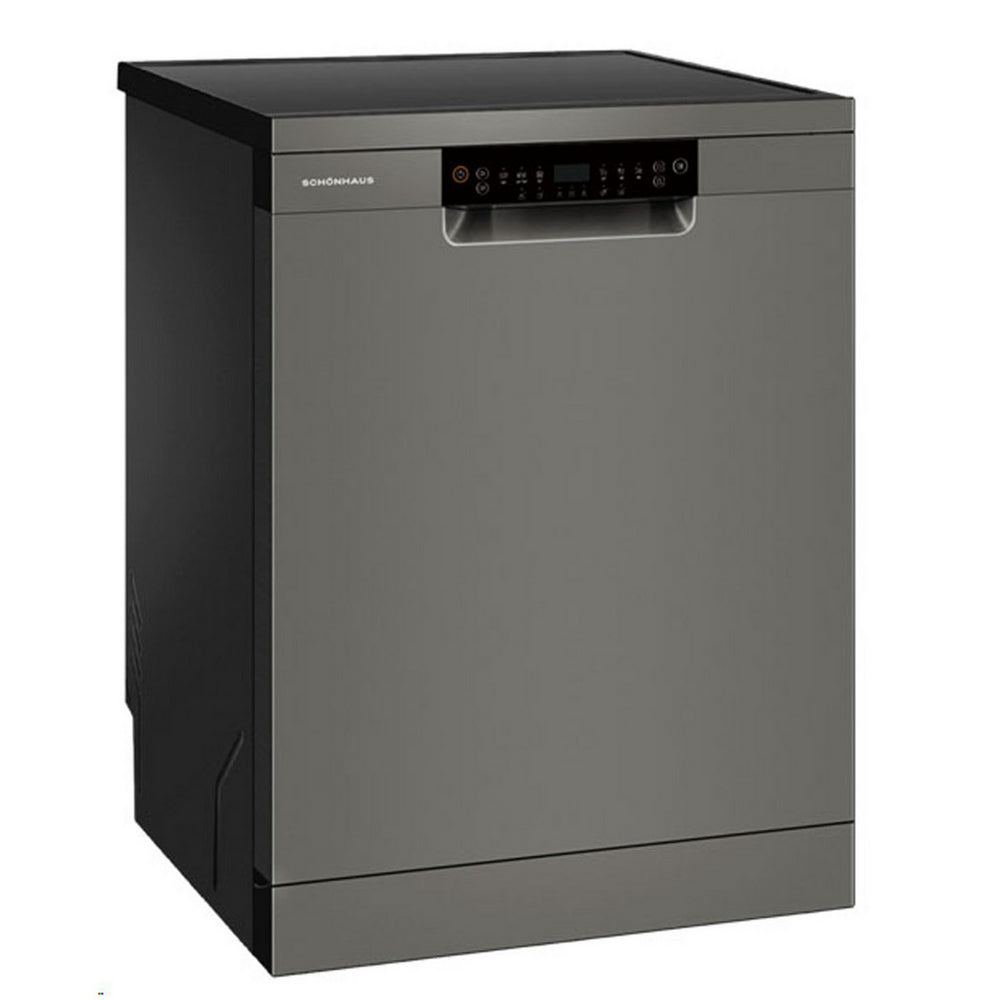 Schonhaus DWSF0115FSBG 60cm Freestanding Dishwasher With 15 Place Settings Capacity, Graphite