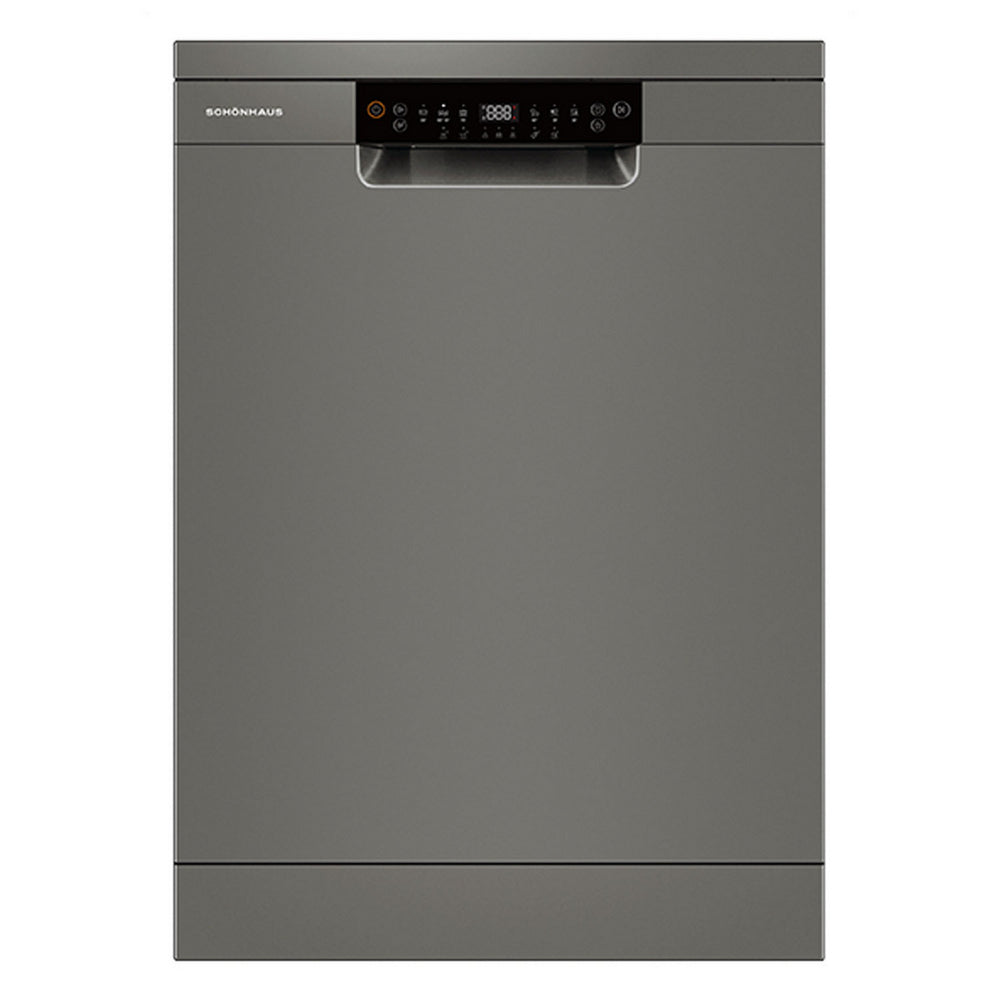 Schonhaus DWSF0115FSBG 60cm Freestanding Dishwasher With 15 Place Settings Capacity, Graphite