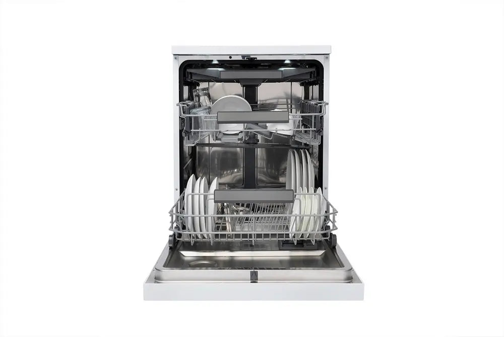 Schonhaus DWSF0115FSBW 60cm Freestanding Dishwasher With 15 Place Settings Capacity, White