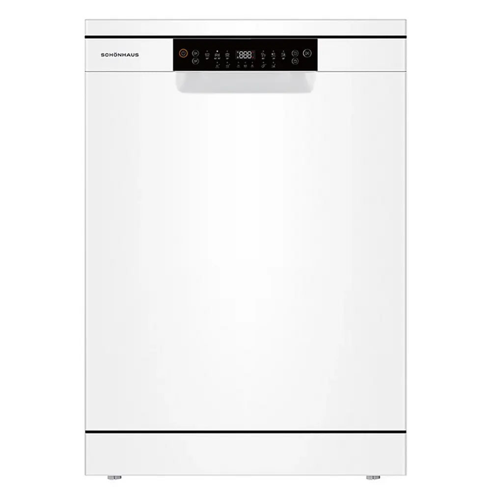Schonhaus DWSF0115FSBW 60cm Freestanding Dishwasher With 15 Place Settings Capacity, White