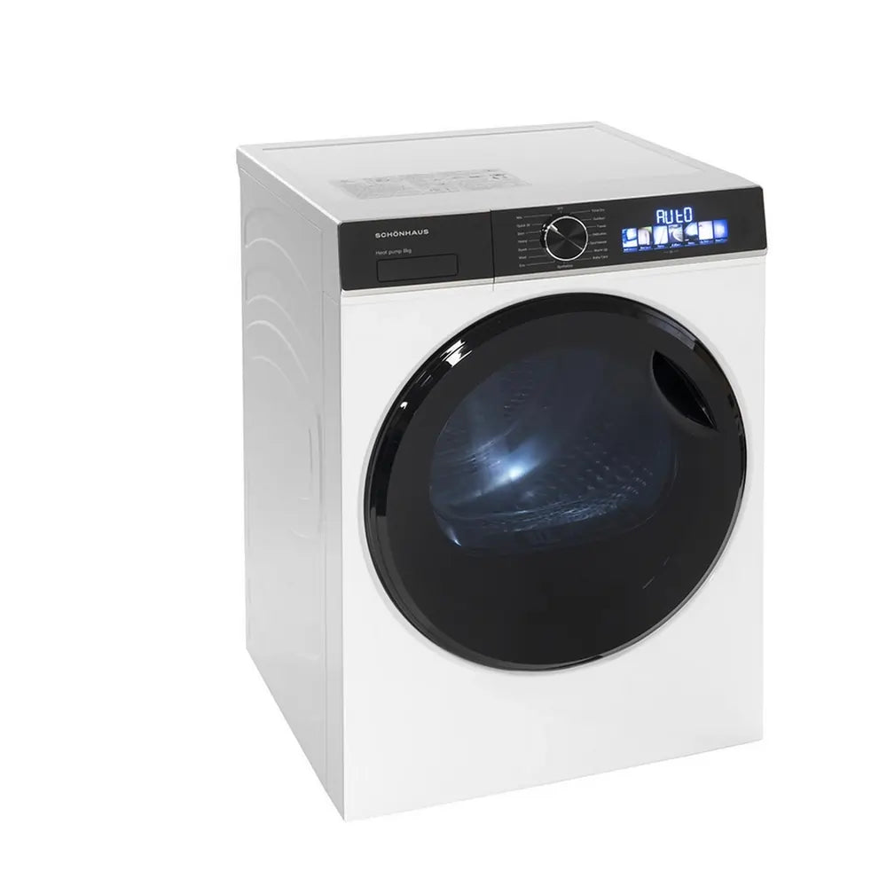 Schonhaus TDSHF018A3W 8kg Heat Pump Tumble Dryer, White