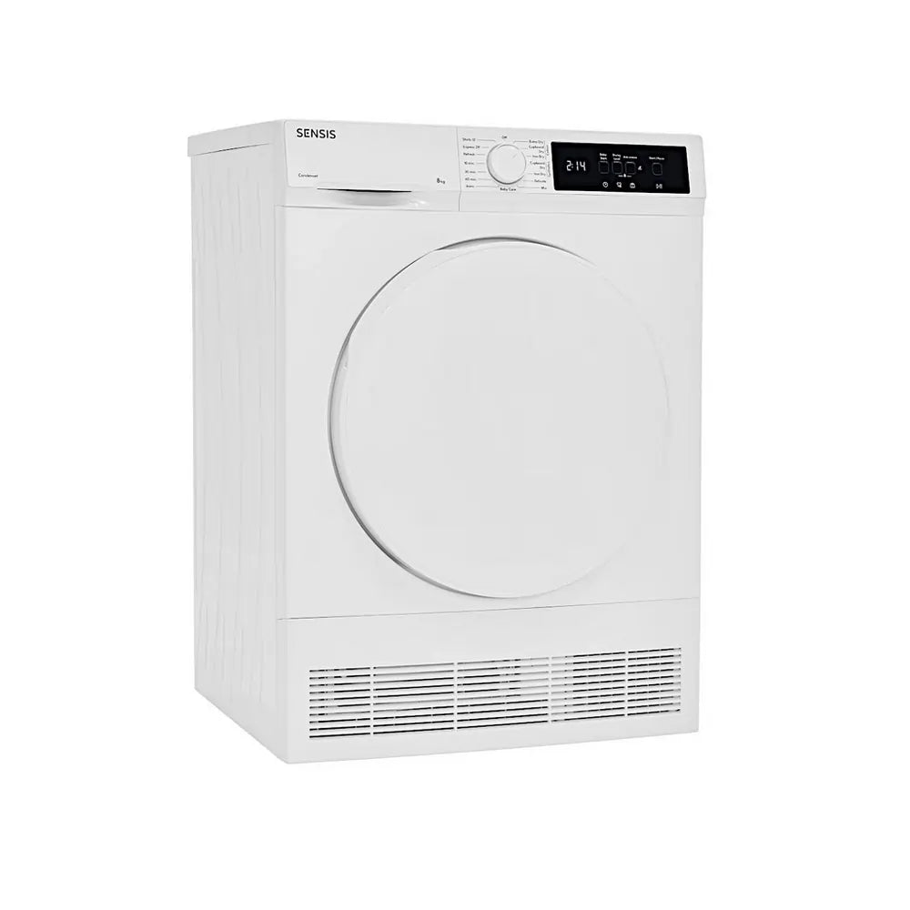 Sensis TDCF018BW 8kg Condenser Tumble Dryer, White