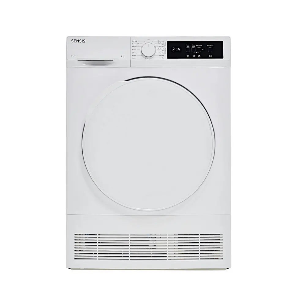 Sensis TDCF018BW 8kg Condenser Tumble Dryer, White