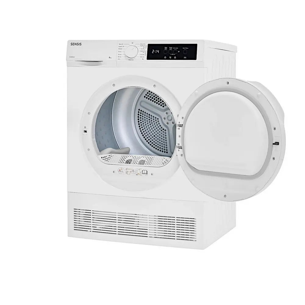 Sensis TDCF018BW 8kg Condenser Tumble Dryer, White