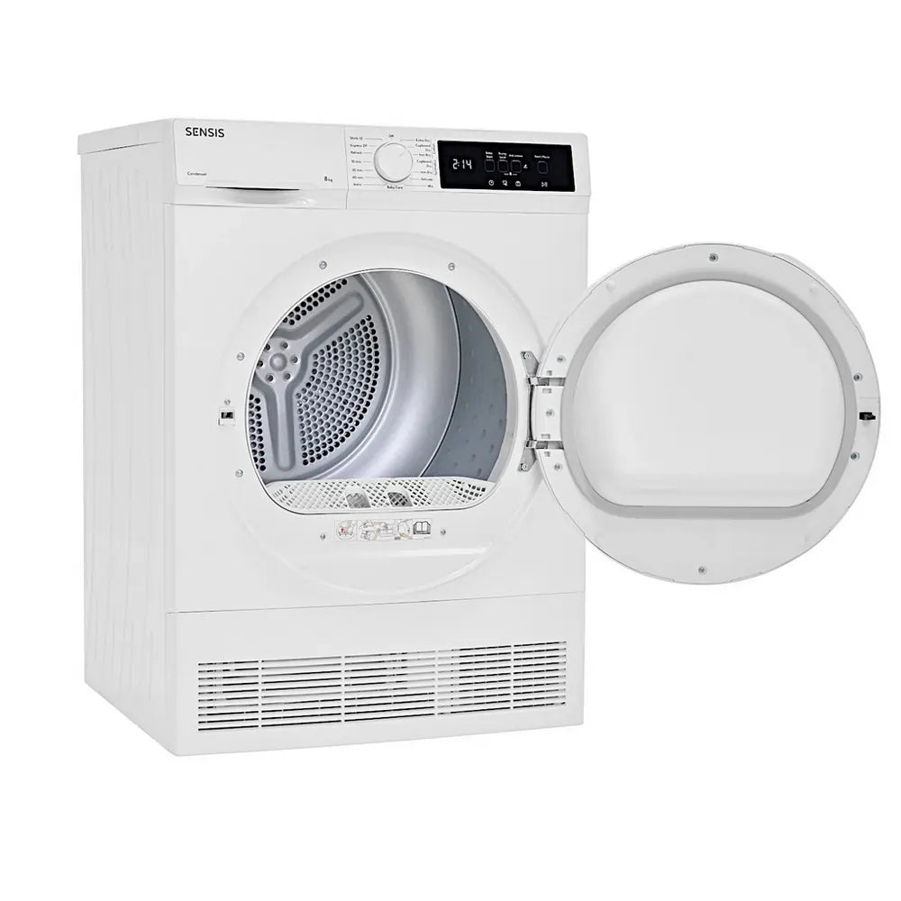 Sensis TDCF018BW 8kg Condenser Tumble Dryer, White
