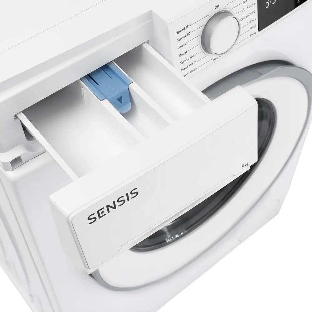 Sensis WMF01914AW 9kg 1400 Spin Washing Machine, White