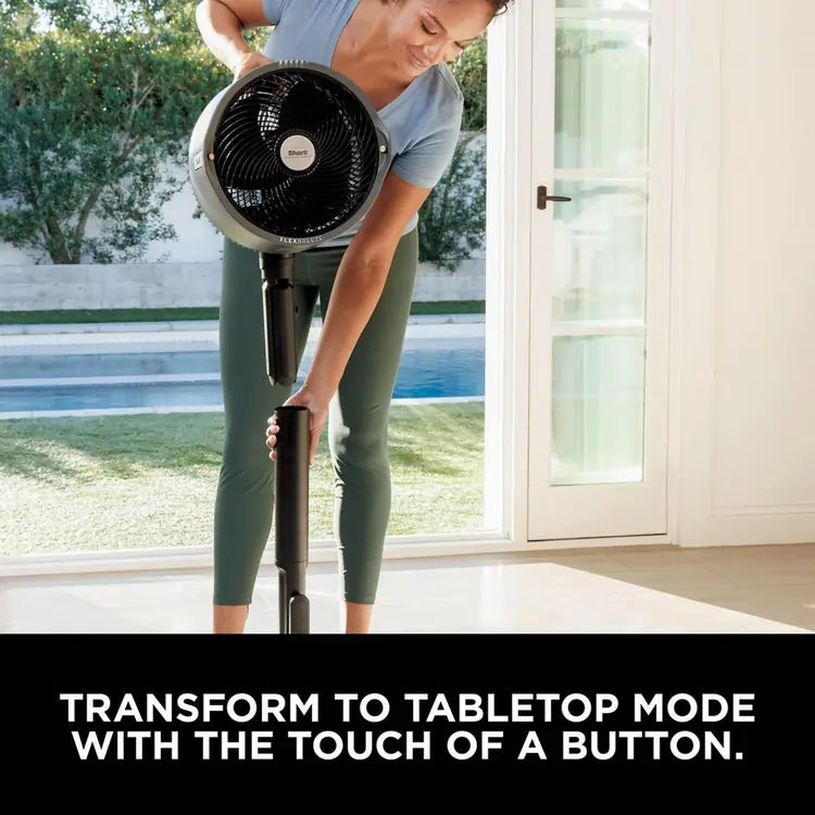 Shark FA300UK FlexBreeze Pro Mist Indoor & Outdoor Fan & Outdoor Misting System - Dark Grey, Charcoal