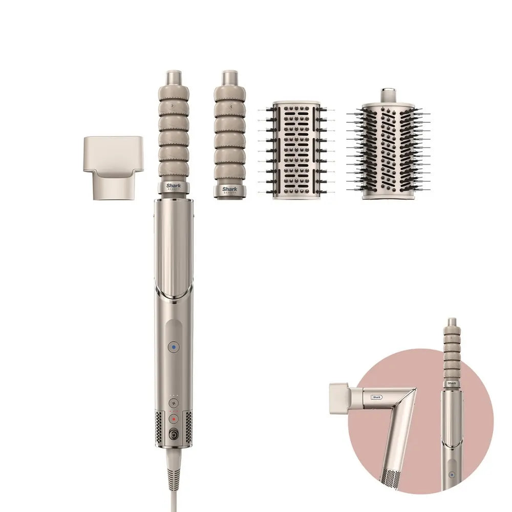 Shark FlexStyle HD436SLUK 4-in-1 Air Styler & Hair Dryer for Straight & Wavy Hair, Stone