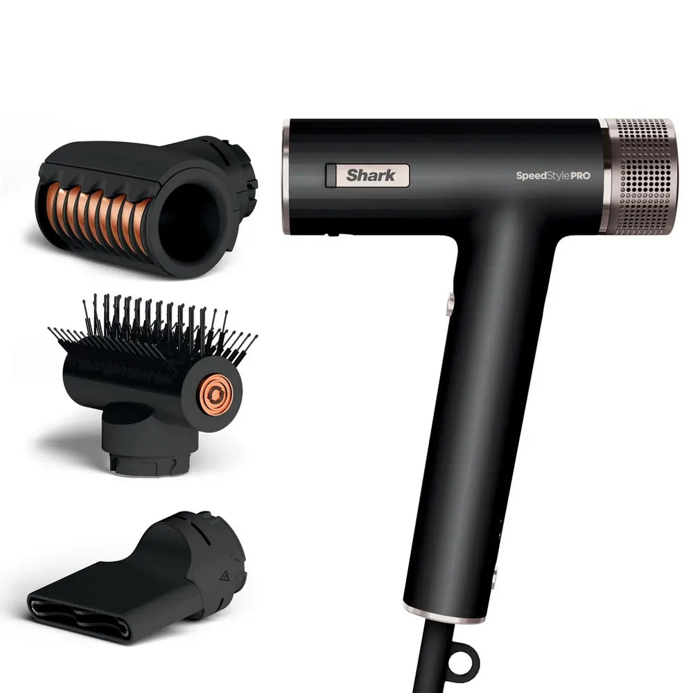 Shark SpeedStyle Pro HD731UK 3-in-1 High-Velocity Hair Dryer System, Black