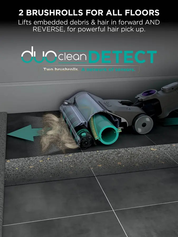 Shark IP1251UK PowerDetect Cordless Vacuum Cleaner With Up To 70 Minutes Run Time, Purple/Grey