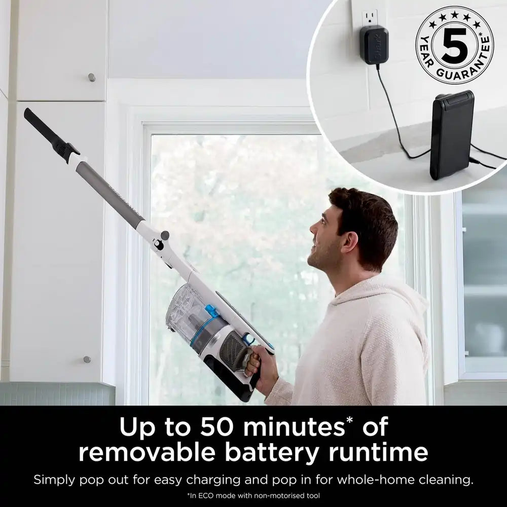 Shark IZ380UKT PowerPro Pet Cordless Stick Vacuum Cleaner With Up To 60 Minutes Run Time, Java Metallic